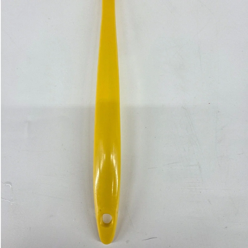Vintage Yellow Melamine Slotted Spoon TB 606 Kitchen Serving Utensil Taiwan